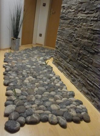 Filzsteinteppich Granit
